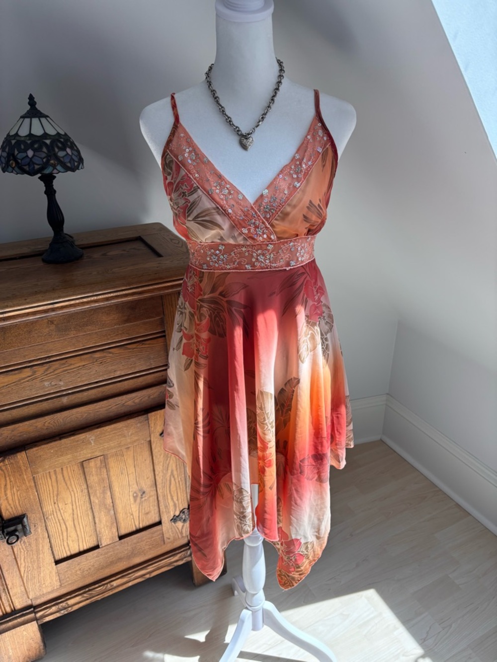 Mandee Floral Fairycore Dress 🧡